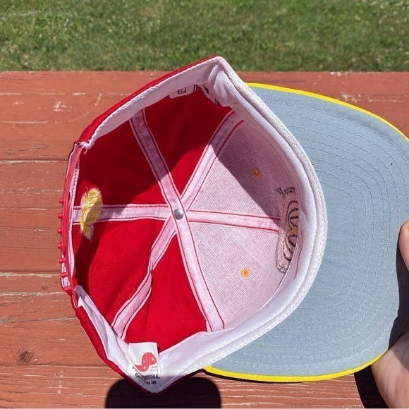 Vintage McDonald’s Racing Team Hat Snap Back Trucker 90s 94 Bill Elliott Red - Picture 9 of 11